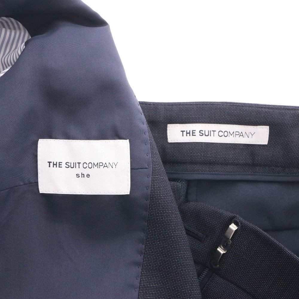 ■ THE SUIT COMPANY ザスーツカンパニー ジャケット パンツ アウター トップス セットアップ レディース 36 ネイビー系