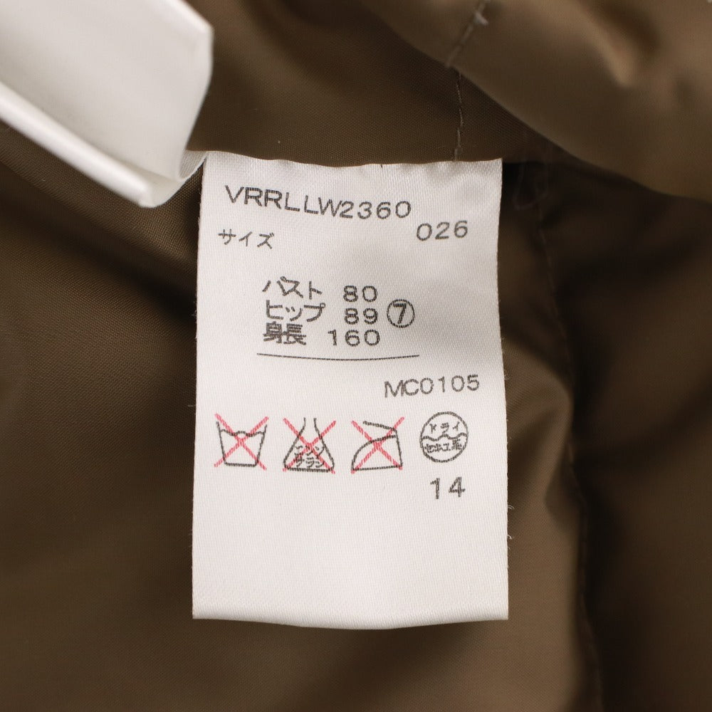 ■ RALPHLAUREN ラルフローレン ダウンベスト アウター ファスナー ポケット ボタン レディース 7 ブラウン系