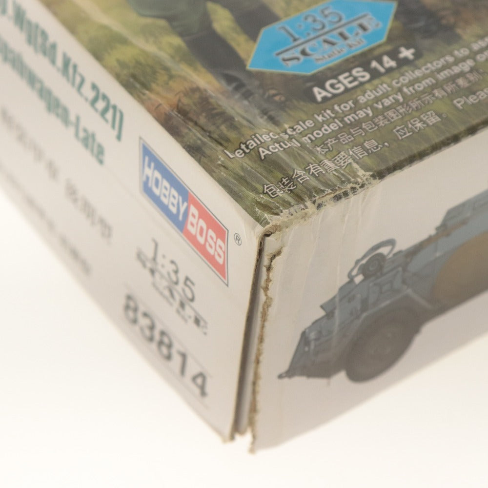 ■ HOBBY BOSS ホビーボス プラモデル 1/35 ドイツ Le.Pz.Sp.Wg / Sd.Kfz.221 軽装甲車 後期型 83814 付属品付き 未組立 未開封 未使用