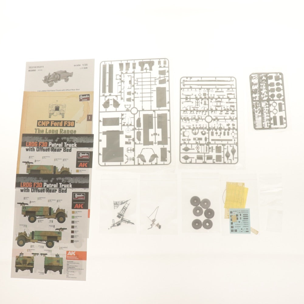 ■ サンダーモデル プラモデル 1/35 英 フォード F-30 トラック 増設スペアダイヤ 長距離砂漠挺身隊 LRDG TB35310 未組立 未開封 未使用
