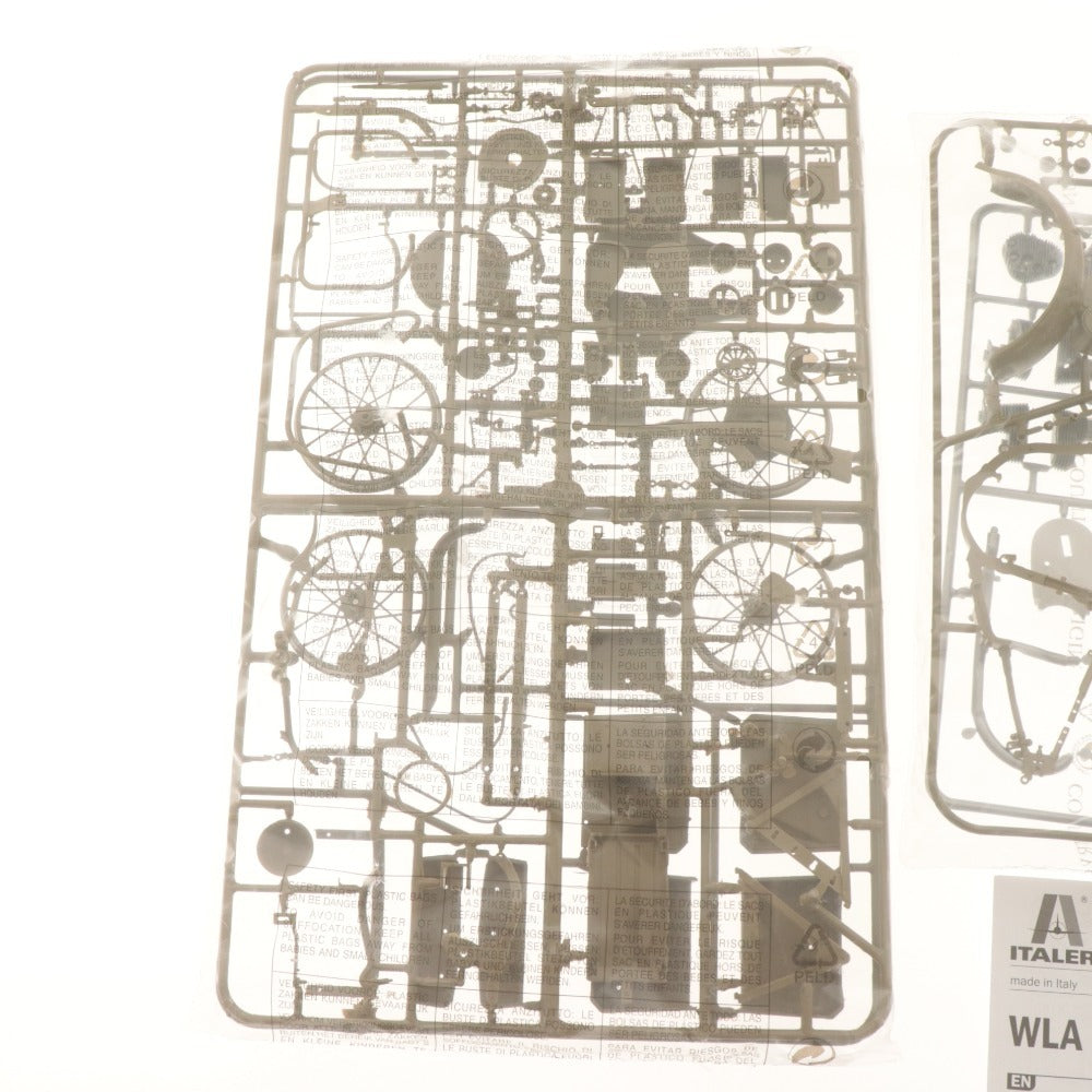 ■ ITALERI イタレリ プラモデル 1/9 WW.II アメリカ陸軍 軍用バイク WLA 750 U.S. Motorcycle No.7401 付属品付き 未組立 未開封 未使用