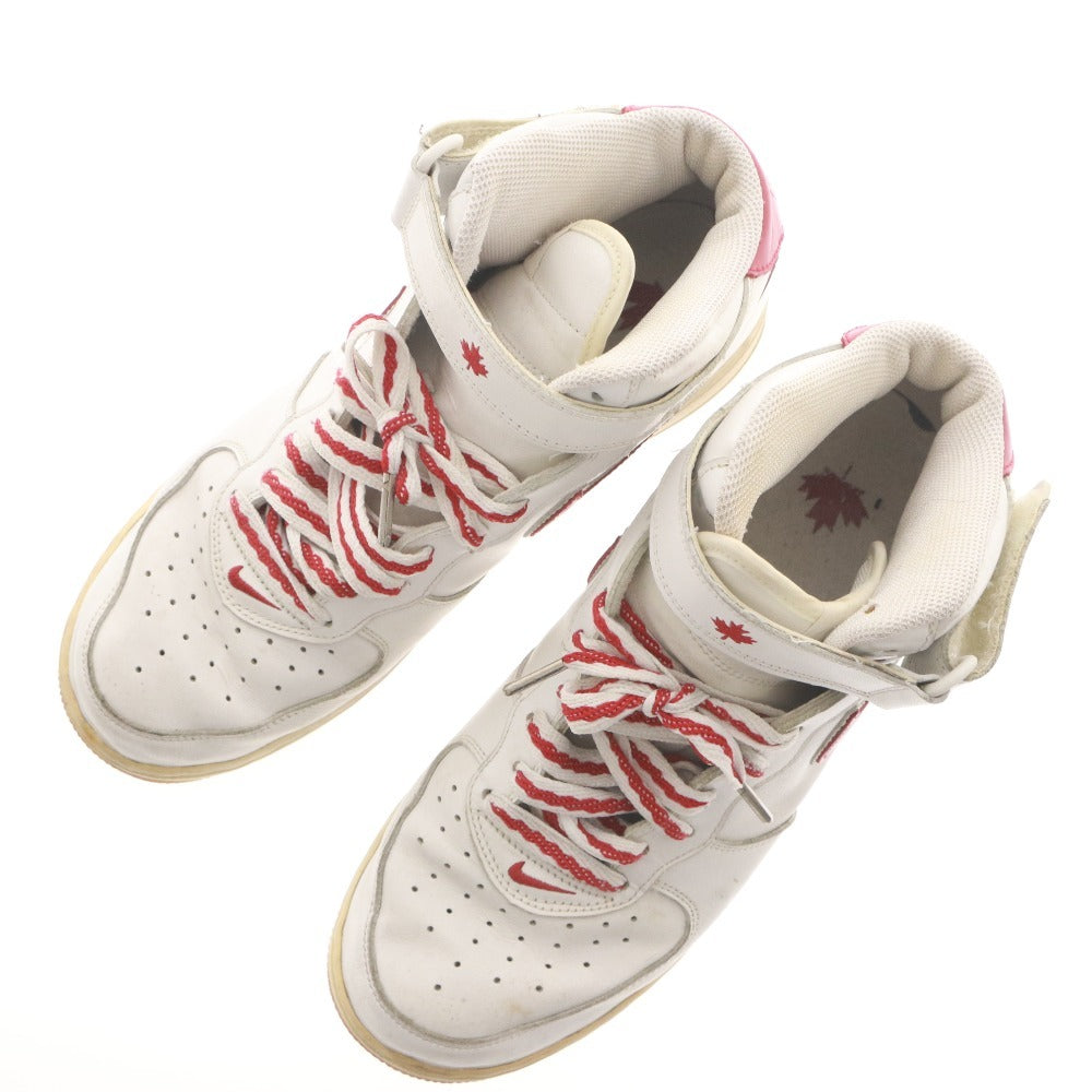 ■ NIKE ナイキ スニーカー シューズ エアフォース1 ミッド カナダ 309955-161 紐 メンズ 28.0cm ホワイト レッド