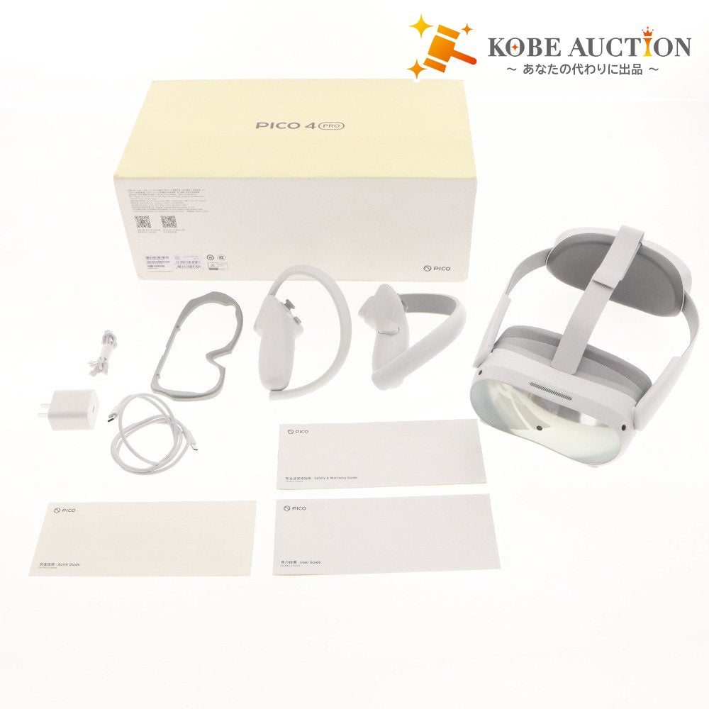 ■ PICO Pico VR Headset PICO 4 Pro Metaverse VRChat VR Device Eye & Facial Tracking Power-On Confirmed With Box and Accessories