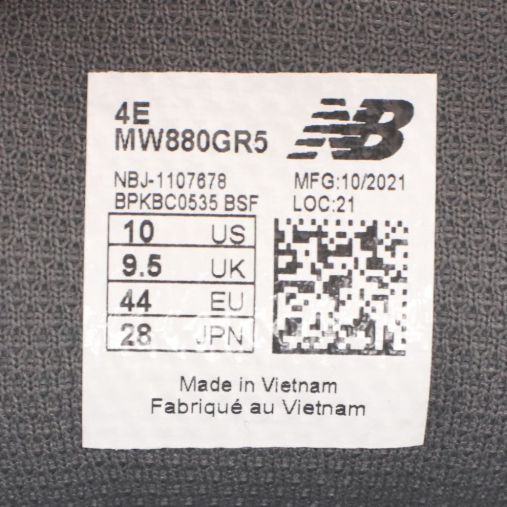 ■ New Balance ニューバランス スニーカー ウォーキングシューズ MW880GR5 靴 ローカット メンズ 28.0cm グレー
