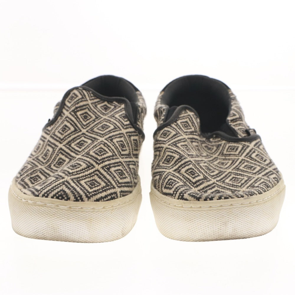 ■ VANS × nano・universe Slip-on Shoes Men's 29.0cm Ivory/Black Geometric Pattern Special Order