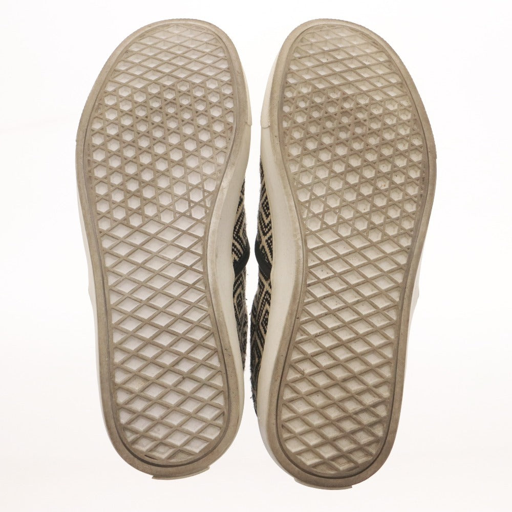 ■ VANS × nano・universe Slip-on Shoes Men's 29.0cm Ivory/Black Geometric Pattern Special Order