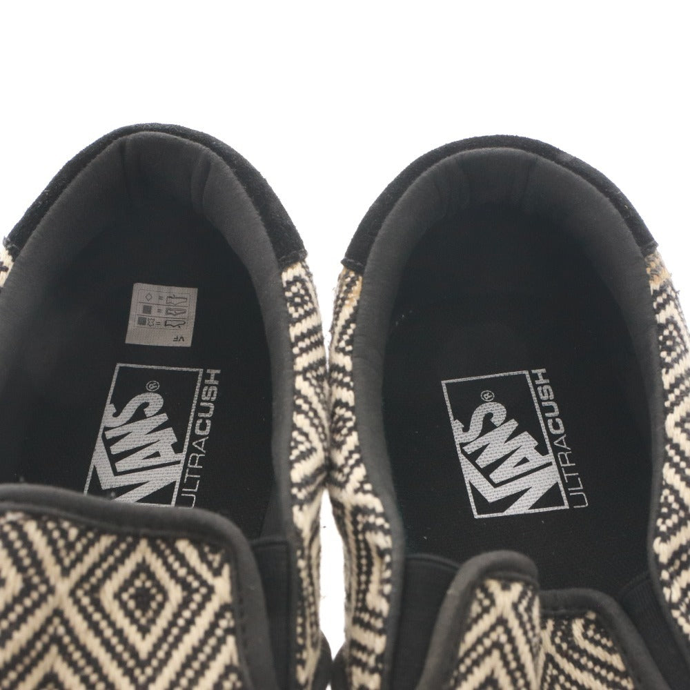 ■ VANS × nano・universe Slip-on Shoes Men's 29.0cm Ivory/Black Geometric Pattern Special Order