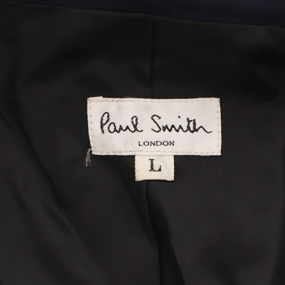 ■ Paul Smith ポールスミス コート ジャケット 長袖 アウター 比翼ボタン メンズ L ネイビー