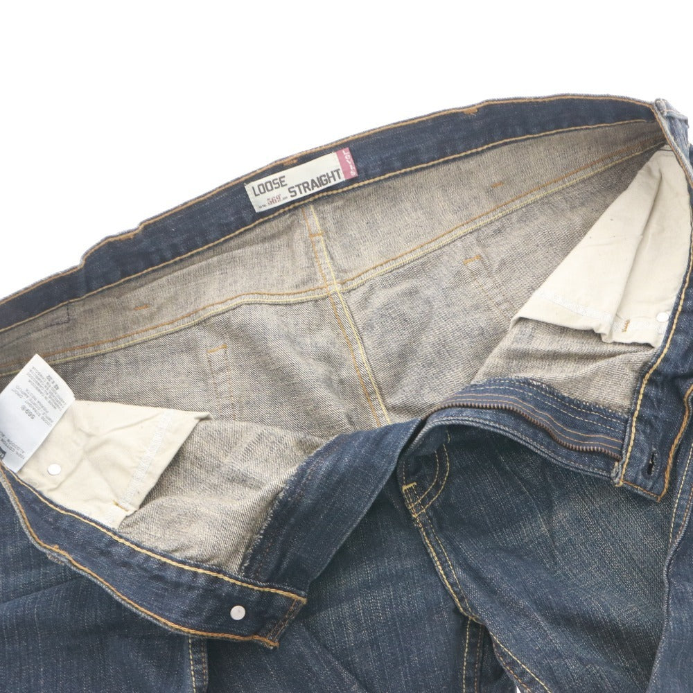 ■ Levi's リーバイス ジーンズ パンツ ボトムス 569 ルーズストレート メンズ W42 L32 インディゴブルー