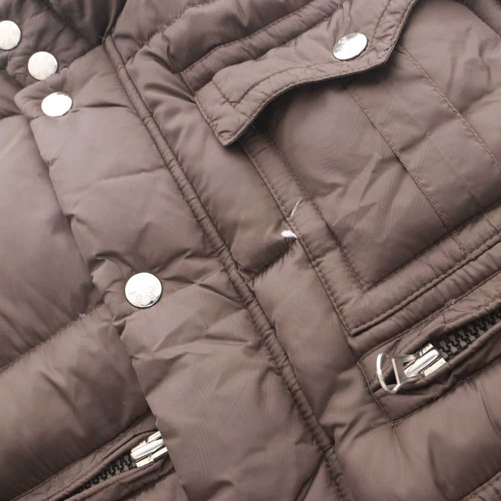 ■ TRUE RELIGION トゥルーレリジョン ダウンジャケット アウター ファスナー ポケット フード メンズ XL ダークブラウン系