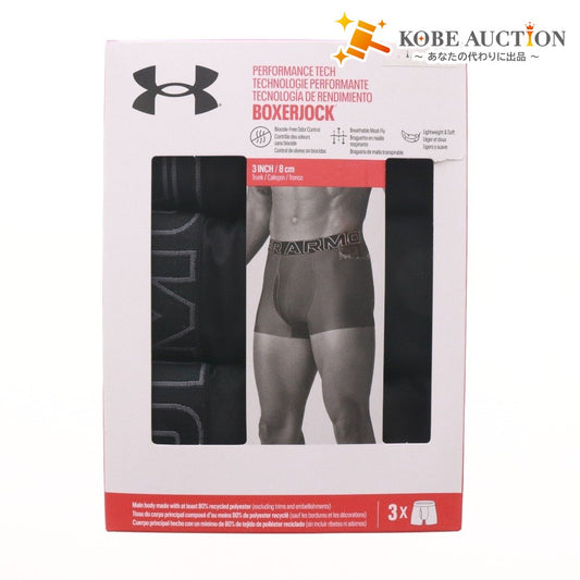 ■ UNDER ARMOUR アンダーアーマー ボクサーパンツ UAパフォーマンステック アンダーウェア 3枚セット 1387418 メンズ 3XL ブラック