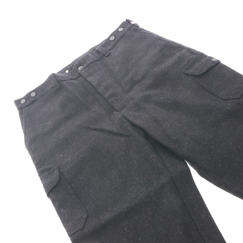 ■ FILSON フィルソン パンツ ボトムス GARMENT ファスナー ポケット バージンウール メンズ 40 ブラック