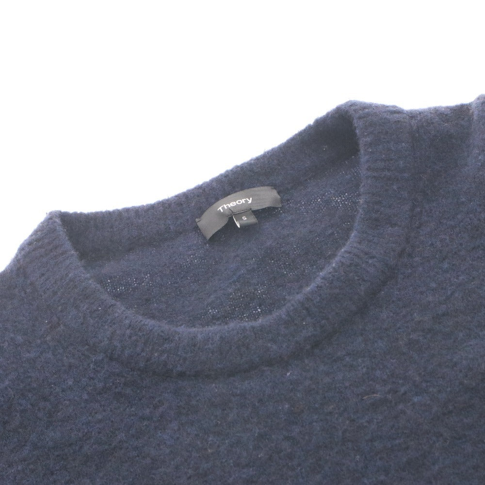 ■ Theory セオリー ワンピース ひざ丈 トップス ボトムス ニット 無地 シンプル レディース S ネイビー