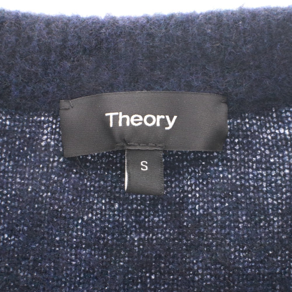 ■ Theory セオリー ワンピース ひざ丈 トップス ボトムス ニット 無地 シンプル レディース S ネイビー