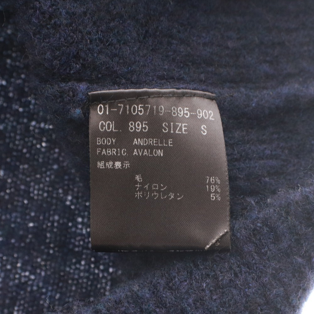 ■ Theory セオリー ワンピース ひざ丈 トップス ボトムス ニット 無地 シンプル レディース S ネイビー