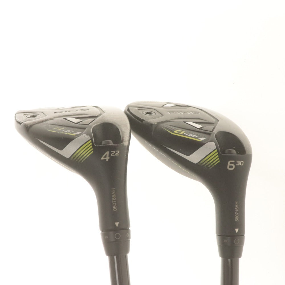 ■ PING G430 ユーティリティ UT 2本セット 4番 22度 6番 30度 / シャフト ALTA J CB フレックスS 右利き ヘッドカバー付き ゴルフクラブ