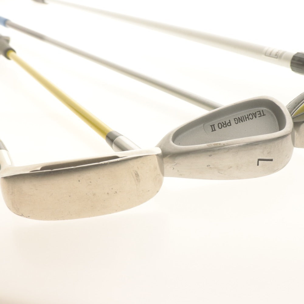 ■ ゴルフクラブ ボールレトリバー 4本/点セット まとめ売り 練習用アイアン 7番 TEACHING PRO 2/Exsole ユーティリティ 6番/チッパー 700