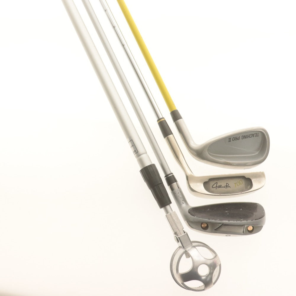■ ゴルフクラブ ボールレトリバー 4本/点セット まとめ売り 練習用アイアン 7番 TEACHING PRO 2/Exsole ユーティリティ 6番/チッパー 700