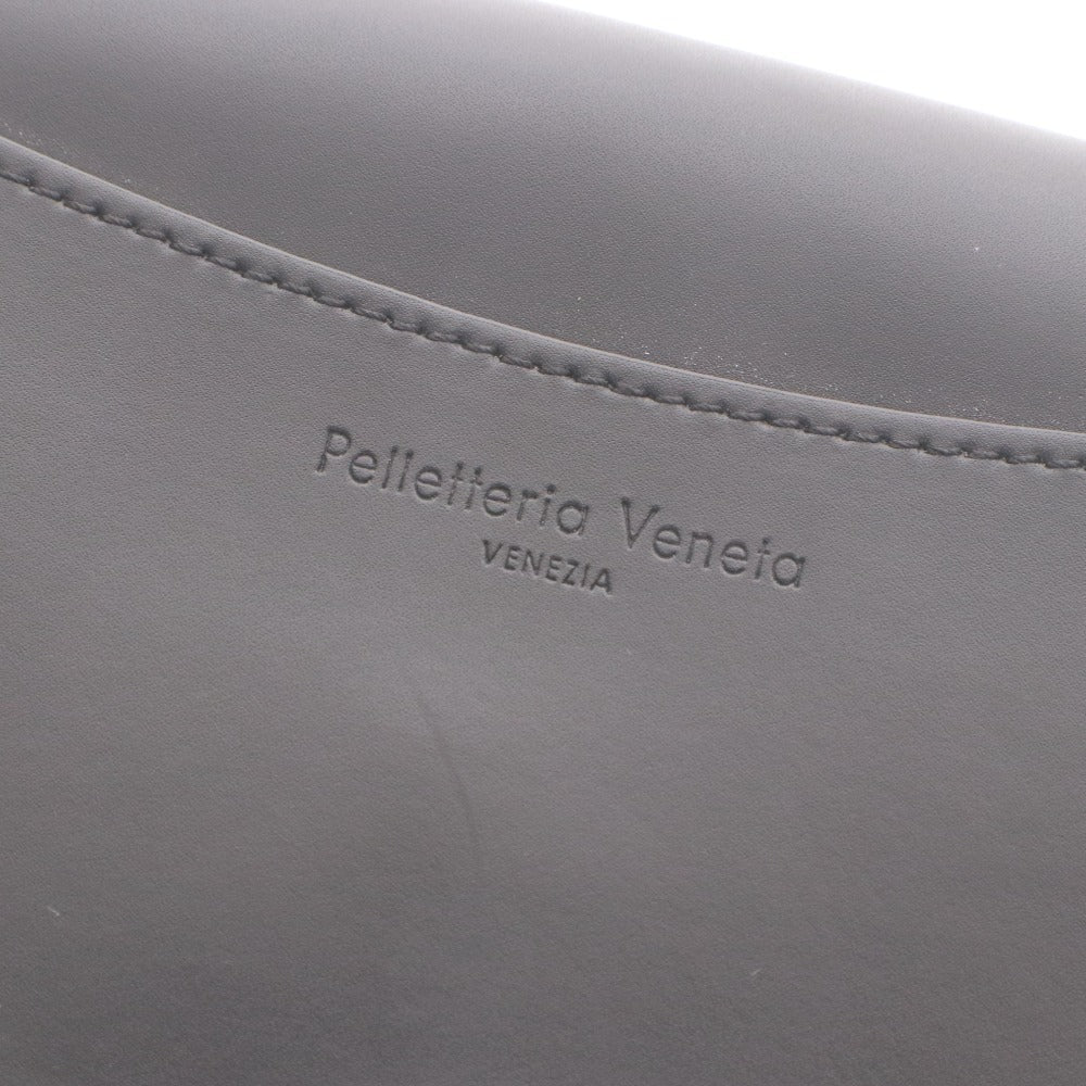 ■ PELLETTERIA VENETA ペレッテリアべネタ ショルダーバッグ ミニバッグ 鞄 レザー レディース ブラック