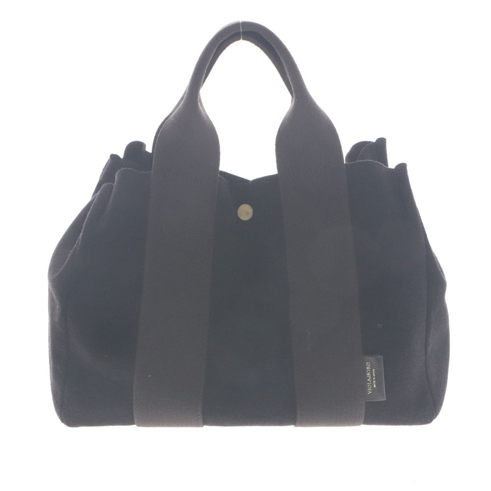 ■ VIOLAd'ORO ヴィオラドーロ ハンドバッグ ショルダーバッグ 鞄 2way クロスショルダー レディース ブラック 袋付き
