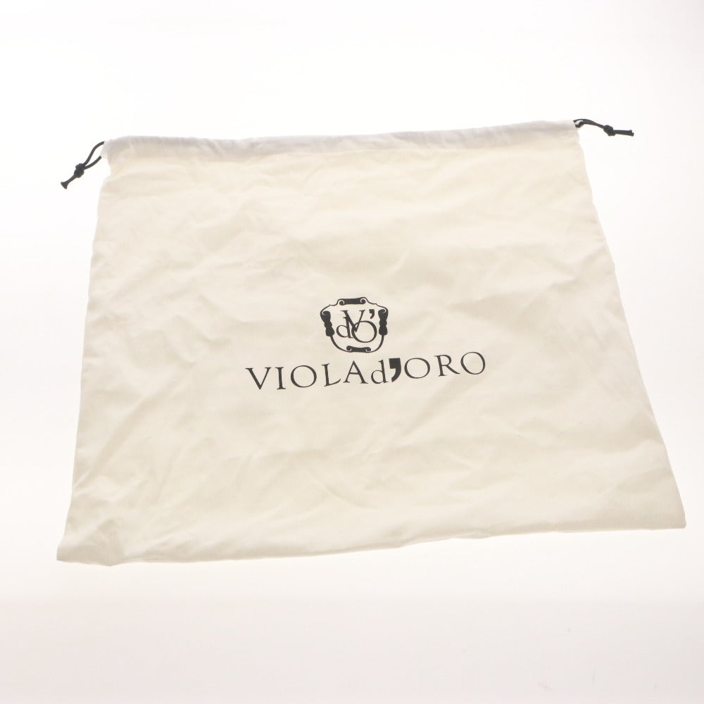 ■ VIOLAd'ORO ヴィオラドーロ ハンドバッグ ショルダーバッグ 鞄 2way クロスショルダー レディース ブラック 袋付き