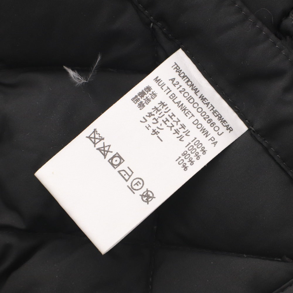 ■ TRADITIONAL WEARTHERWEAR トラディショナルウェザーウェア マルチ ブランケット ダウン PA レディース ブラック