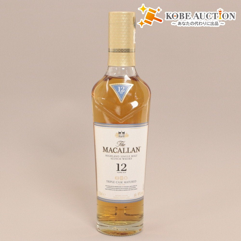 ■ Alcohol Whisky MACALLAN 12 Year Old TRIPLE CASK MATURED Malt Scotland 350ml 40% Unopened Unused