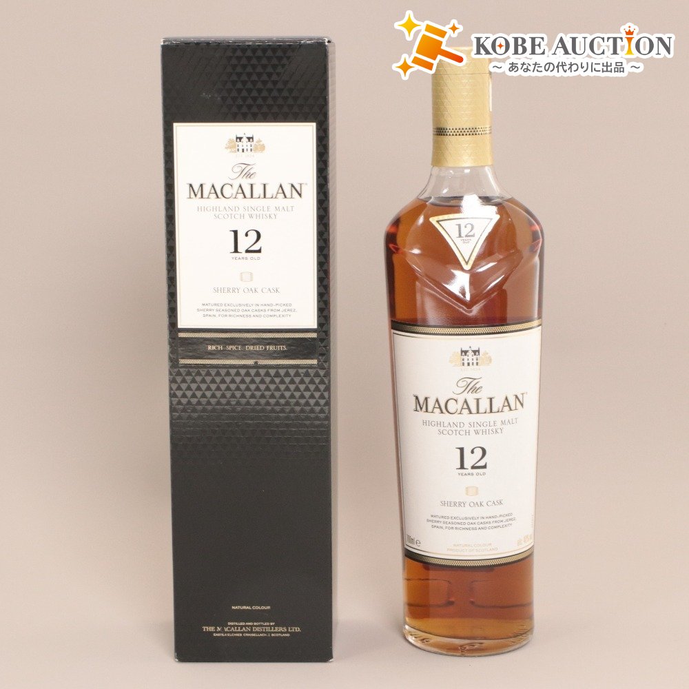 ■ Liquor Whiskey MACALLAN 12 Year Old SHERRY OAK CASK Malt Scotland 700ml 40% Unopened Unused With Box