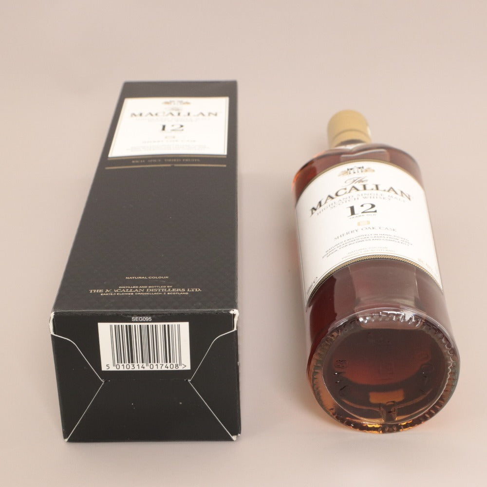 ■ Liquor Whiskey MACALLAN 12 Year Old SHERRY OAK CASK Malt Scotland 700ml 40% Unopened Unused With Box
