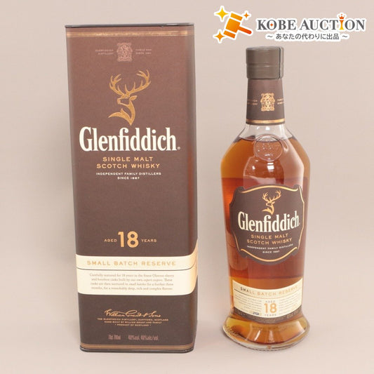 ■ 酒 ウイスキー Glenfiddich グレンフィディック 18年 SMALL BATCH RESERVE モルト 700ml 40% 未開栓 未使用 箱付き
