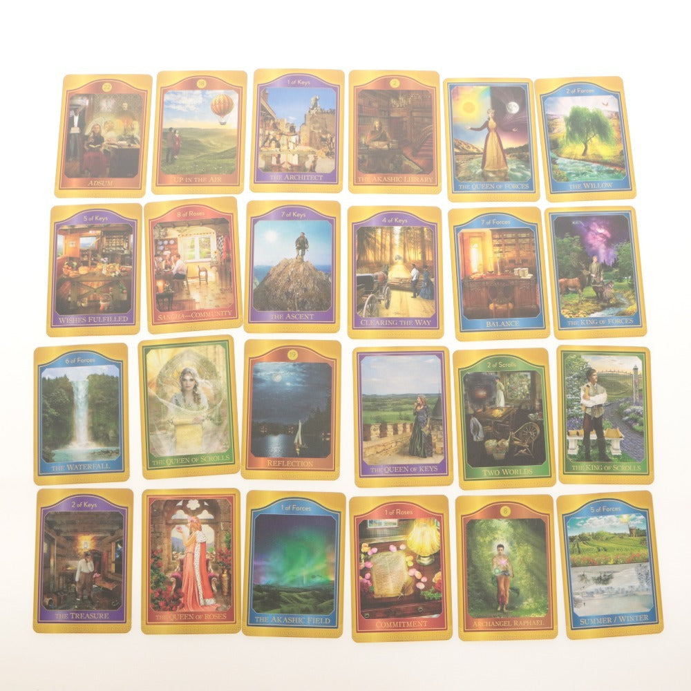 ■ アカシックタロット カード THE AKASHIC TAROT 62-Card Deck Guidebook 62枚入り 占い 日本語説明書 タロットクロス付