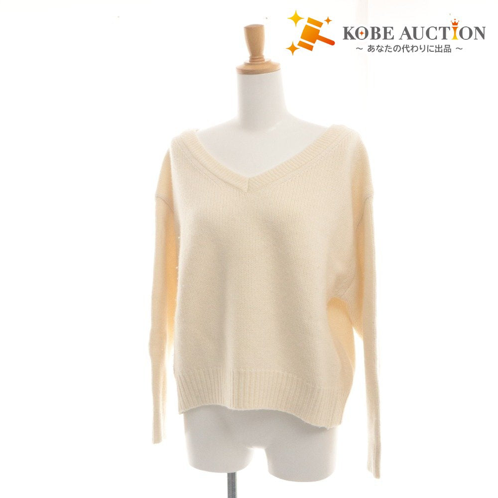 ■ CLANE クラネ x 田中みな実 コラボモデル セーター 長袖 トップス V NECK KNIT TOPS 19106-2272 レディース 2 (M〜L相当) アイボリー