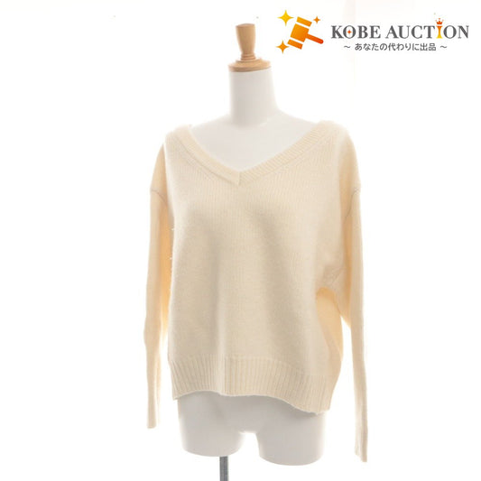 ■ CLANE クラネ x 田中みな実 コラボモデル セーター 長袖 トップス V NECK KNIT TOPS 19106-2272 レディース 2 (M～L相当) アイボリー