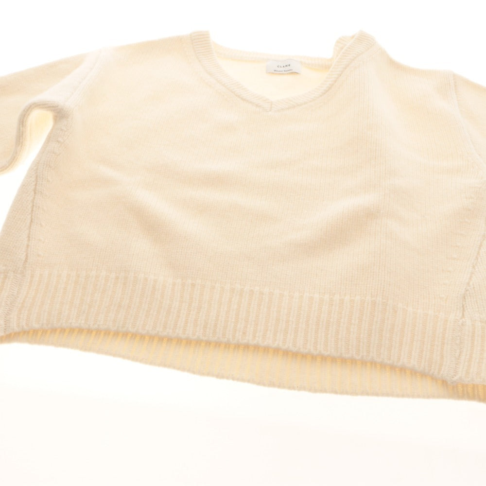 ■ CLANE クラネ x 田中みな実 コラボモデル セーター 長袖 トップス V NECK KNIT TOPS 19106-2272 レディース 2 (M〜L相当) アイボリー