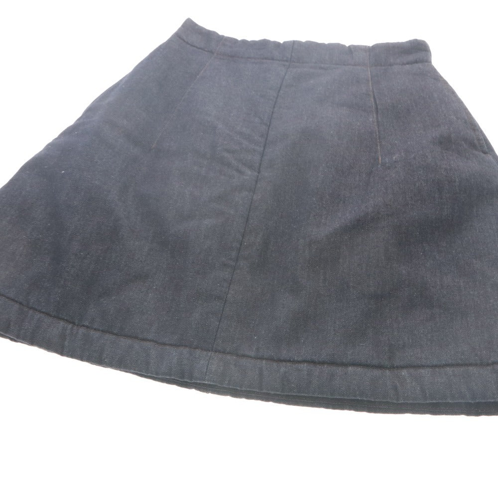 ■ CLANE シャツジャケット ショートスカート セットアップ PADDED DENIM 長袖 アウター トップス レディース 2,1 (M相当) ダークネイビー