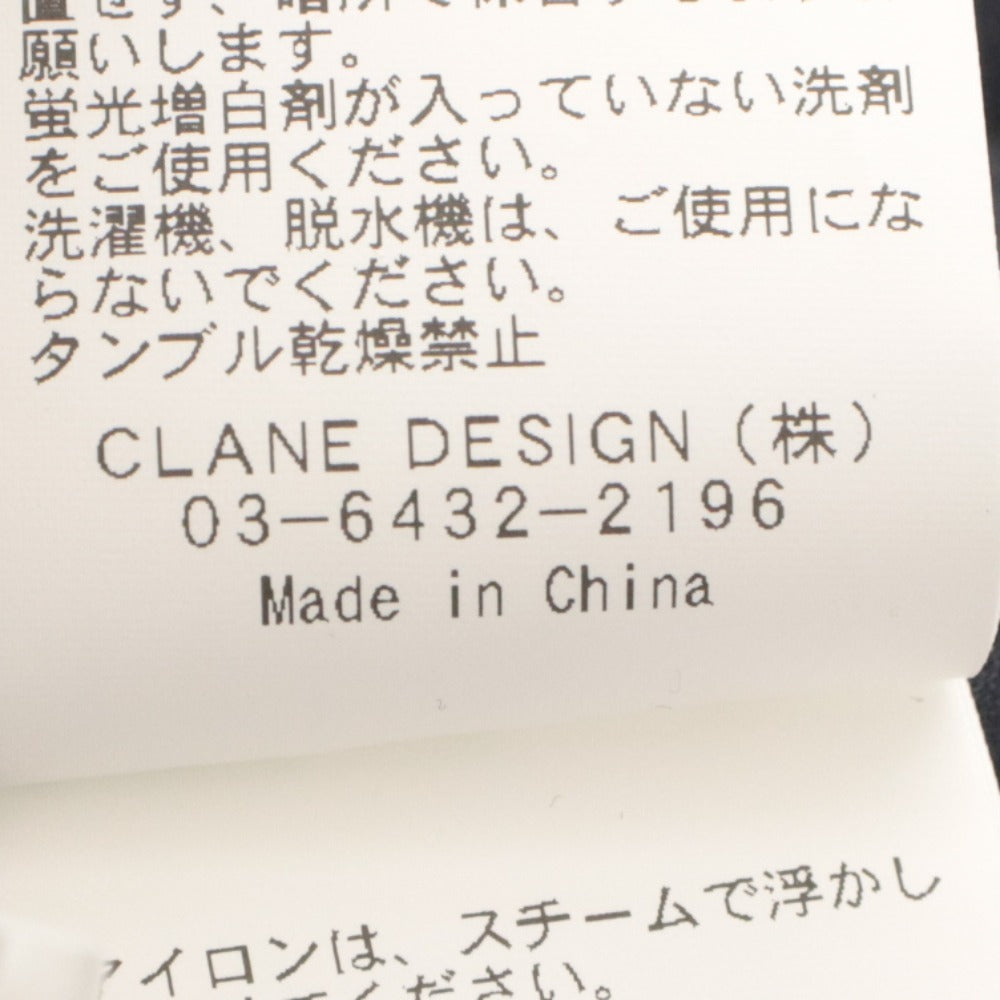 ■ CLANE シャツジャケット ショートスカート セットアップ PADDED DENIM 長袖 アウター トップス レディース 2,1 (M相当) ダークネイビー