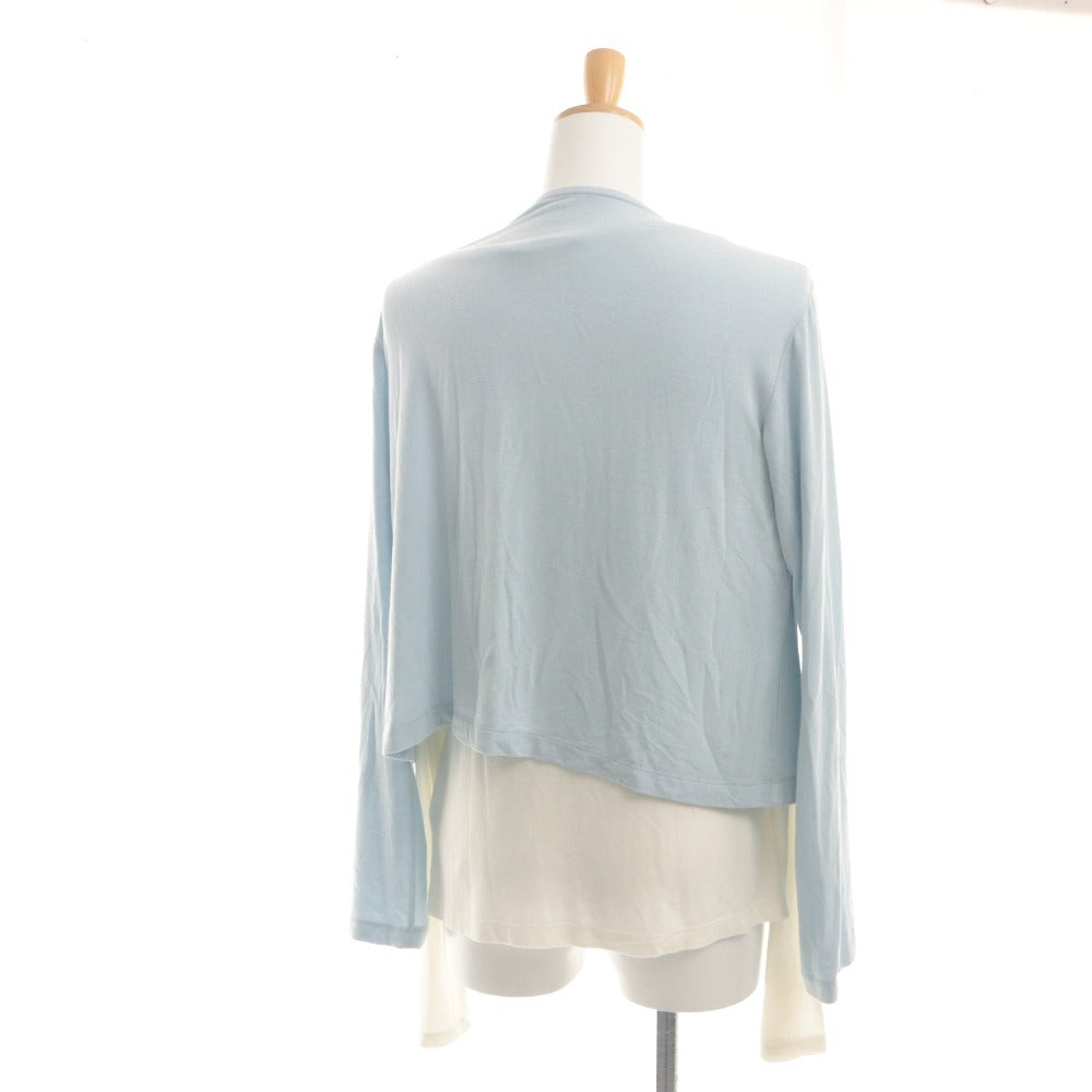 ■ MIESROHE カーディガン Tシャツ 2点セット まとめ売り ニット 長袖 トップス アウター レディース F (フリー) アイボリー ライトブルー
