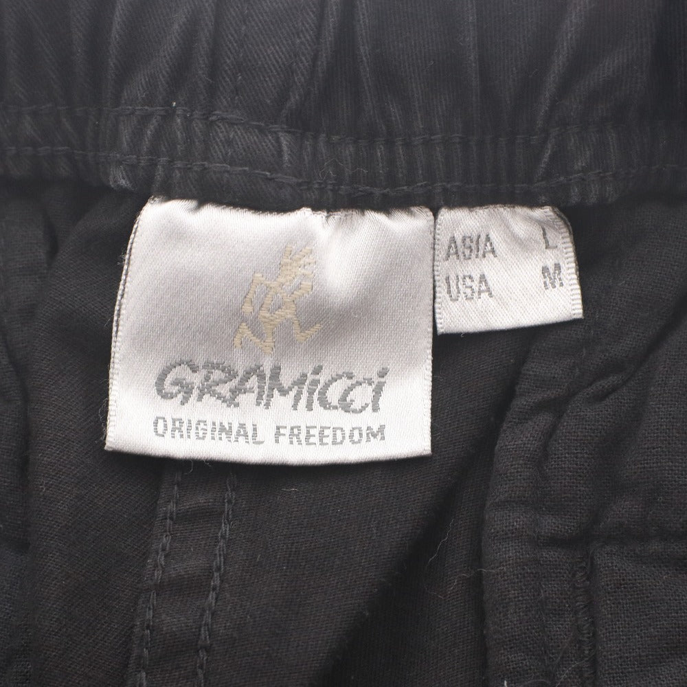 ■ GRAMICCI チノパン ボトムス NNパンツ タイトクロップド NN-PANTS TIGHT CROPPED クライミング 紐ベルト G110-OGS メンズ L 黒