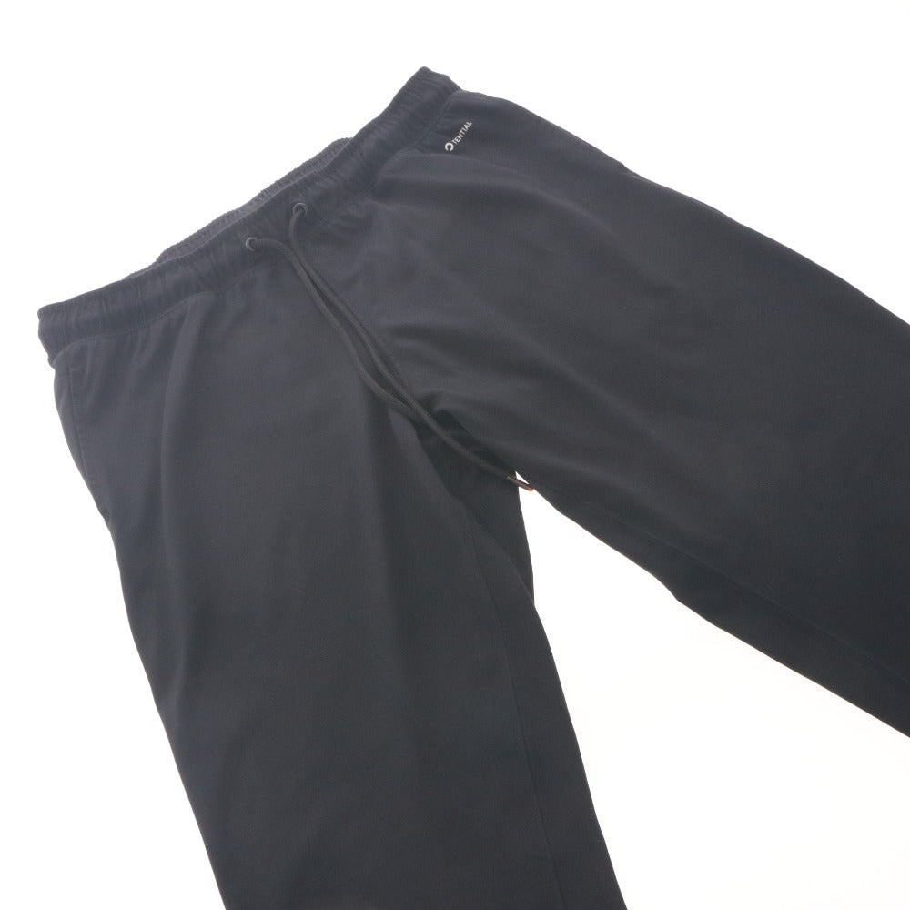 ■ TENTIAL ロングパンツ ボトムス BAKUNE Dry Men's パジャマ 紐 吸汗速乾性 疲労回復 ポリエステル メンズ L 黒 ブラック
