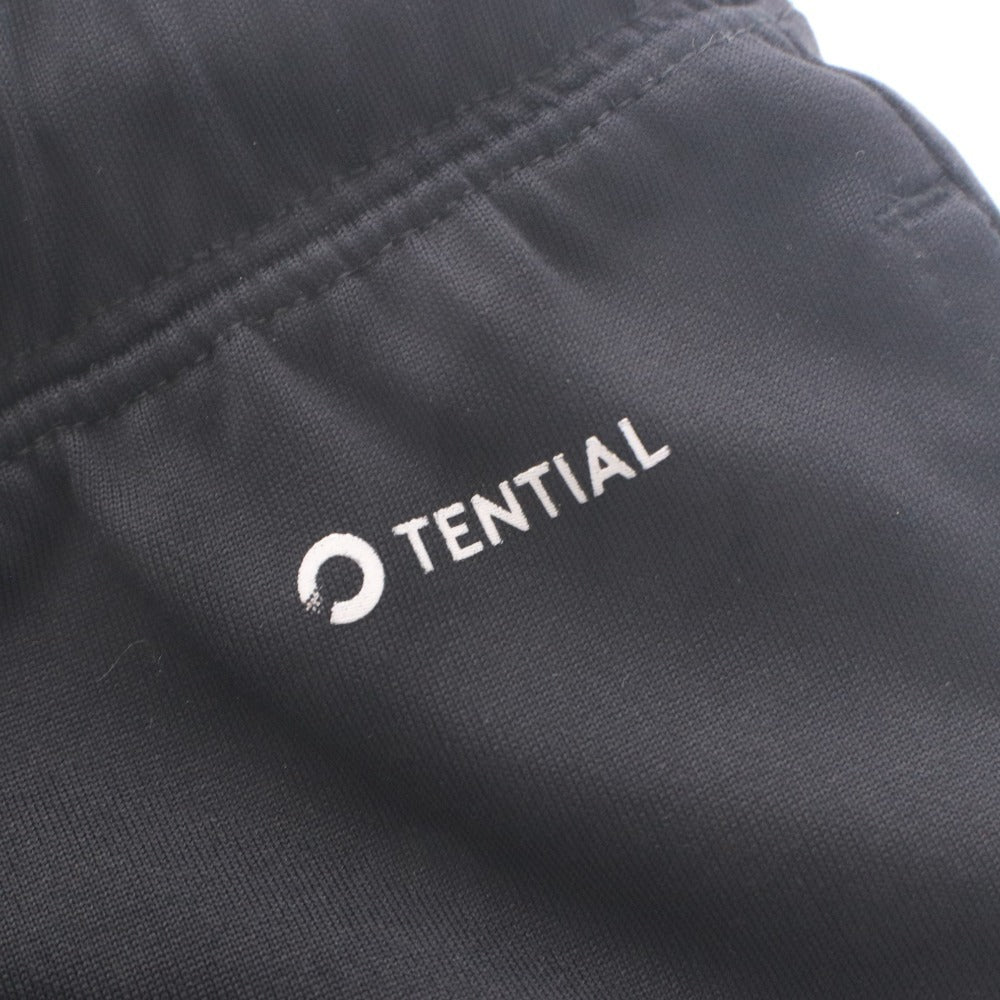 ■ TENTIAL ロングパンツ ボトムス BAKUNE Dry Men's パジャマ 紐 吸汗速乾性 疲労回復 ポリエステル メンズ L 黒 ブラック