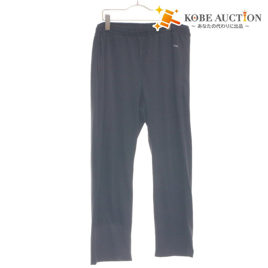 ■ TENTIAL パンツ ロング ボトムス BAKUNE Dry Men's パジャマ 紐 吸汗速乾性 疲労回復 ポリエステル メンズ XL 黒 ブラック