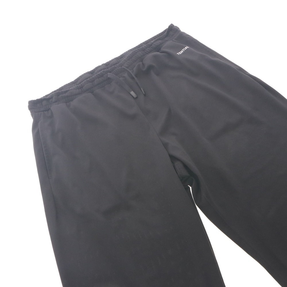 ■ TENTIAL パンツ ロング ボトムス BAKUNE Dry Men's パジャマ 紐 吸汗速乾性 疲労回復 ポリエステル メンズ XL 黒 ブラック