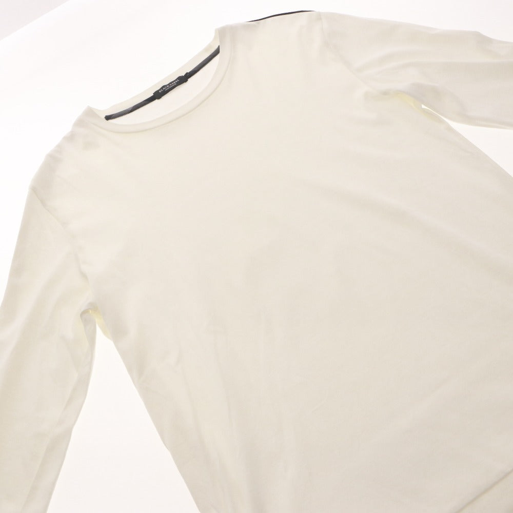 ■ BLACK LABEL CRESTBRIDGE 長袖Tシャツ トップス ロゴ刺繍 日本製 綿 三陽商会 メンズ L 白