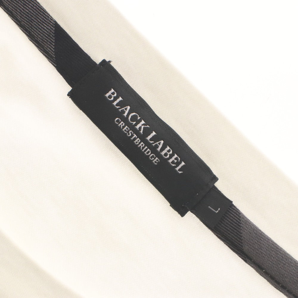■ BLACK LABEL CRESTBRIDGE 長袖Tシャツ トップス ロゴ刺繍 日本製 綿 三陽商会 メンズ L 白