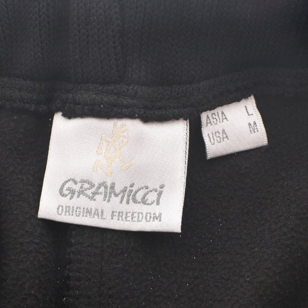 ■ GRAMICCI グラミチ ジョガーパンツ ボトムス ボンディングニットフリースナローリブパンツ ウェビングベルト メンズ L 黒 ブラック