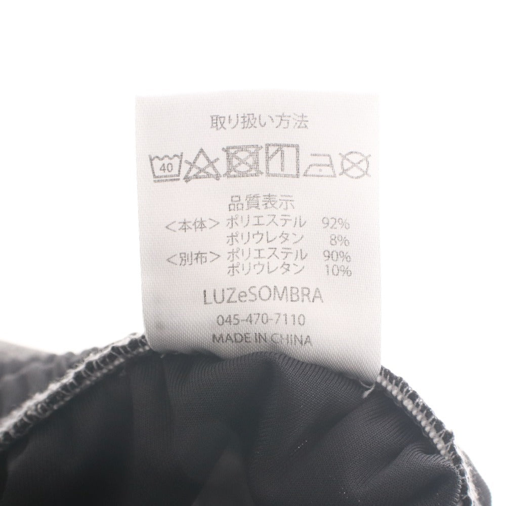 ■ LUZeSOMBRA ルースイソンブラ ジャージ ボトムス SINGLE FACE JERSEY SUPER SLIM FIT LONG PANTS スポーツウェア メンズ XL グレー 黒