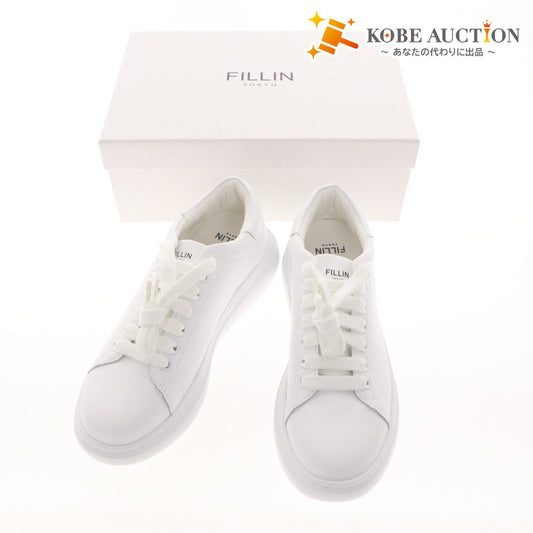 ■ FILLIN フィルイン ローカットスニーカー 靴 LUCENT WHITE レザー 衝撃吸収インソール メンズ 28cm 白 箱付き