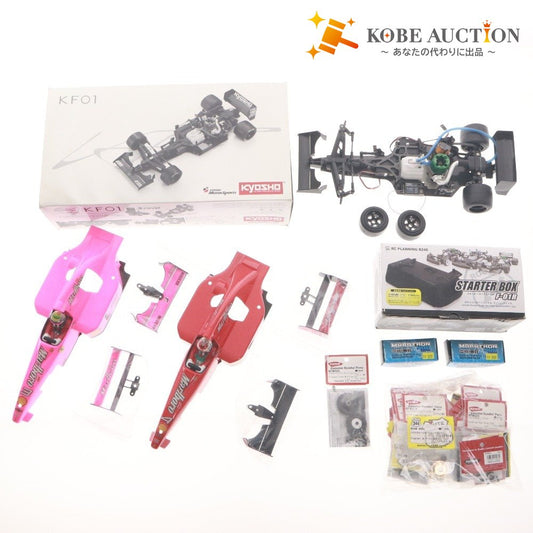 ■ 京商 KYOSHO ラジコン KF01 2台セット 他 まとめ売り エンジンスターター ボディー トランスミッションセット 他 新品 未組み立て含む