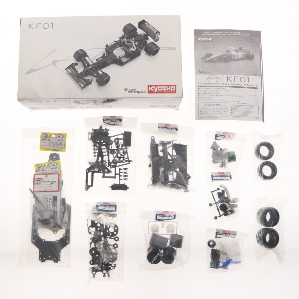 ■ 京商 KYOSHO ラジコン KF01 2台セット 他 まとめ売り エンジンスターター ボディー トランスミッションセット 他 新品 未組み立て含む