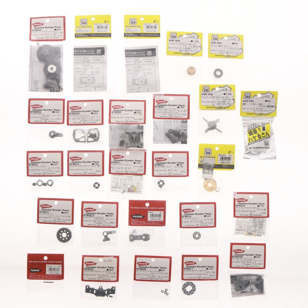 ■ 京商 KYOSHO ラジコン KF01 2台セット 他 まとめ売り エンジンスターター ボディー トランスミッションセット 他 新品 未組み立て含む